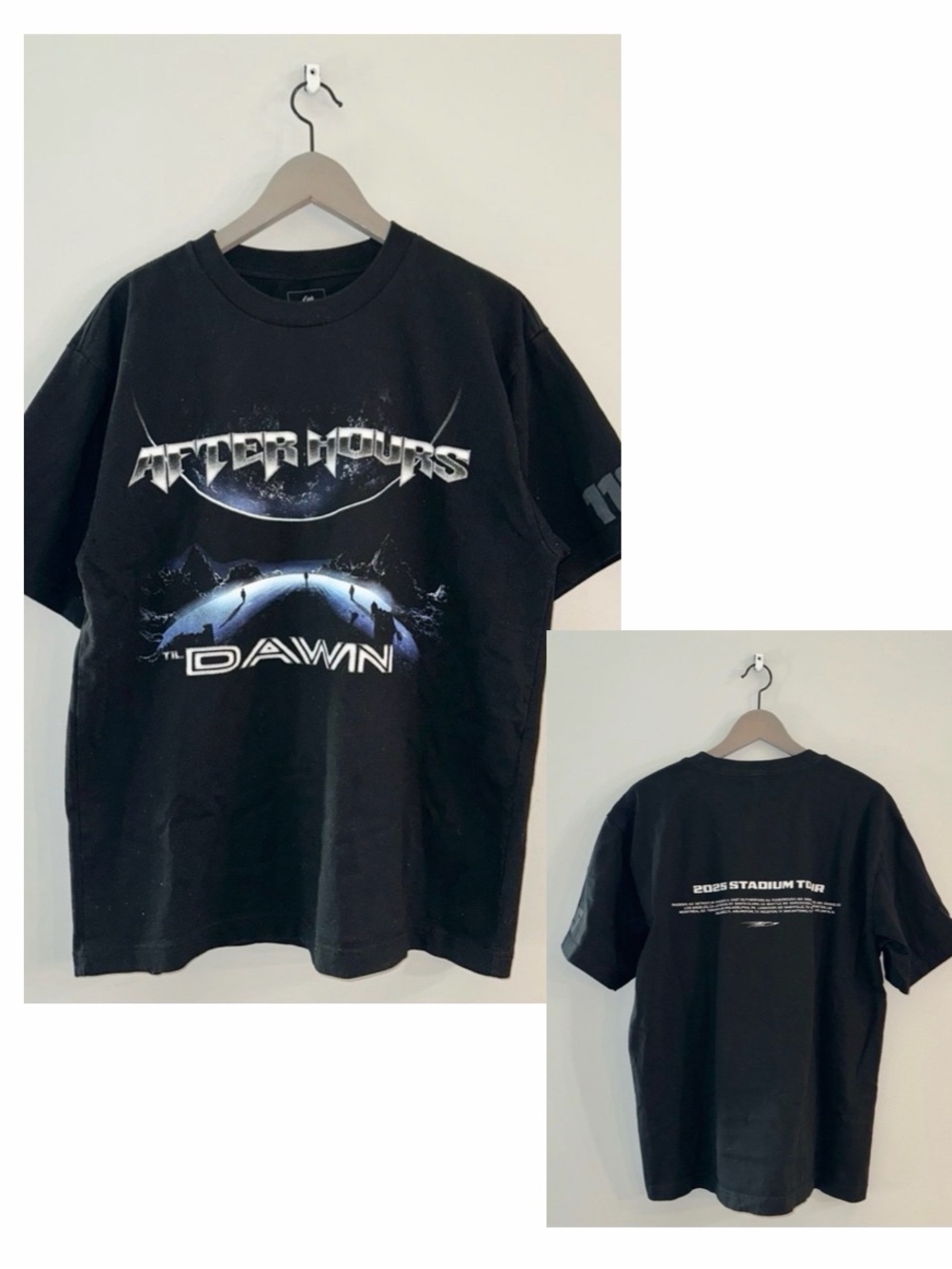 The Weeknd XO After Hours Til Dawn Tour 2025 T Shirt Black Size Large